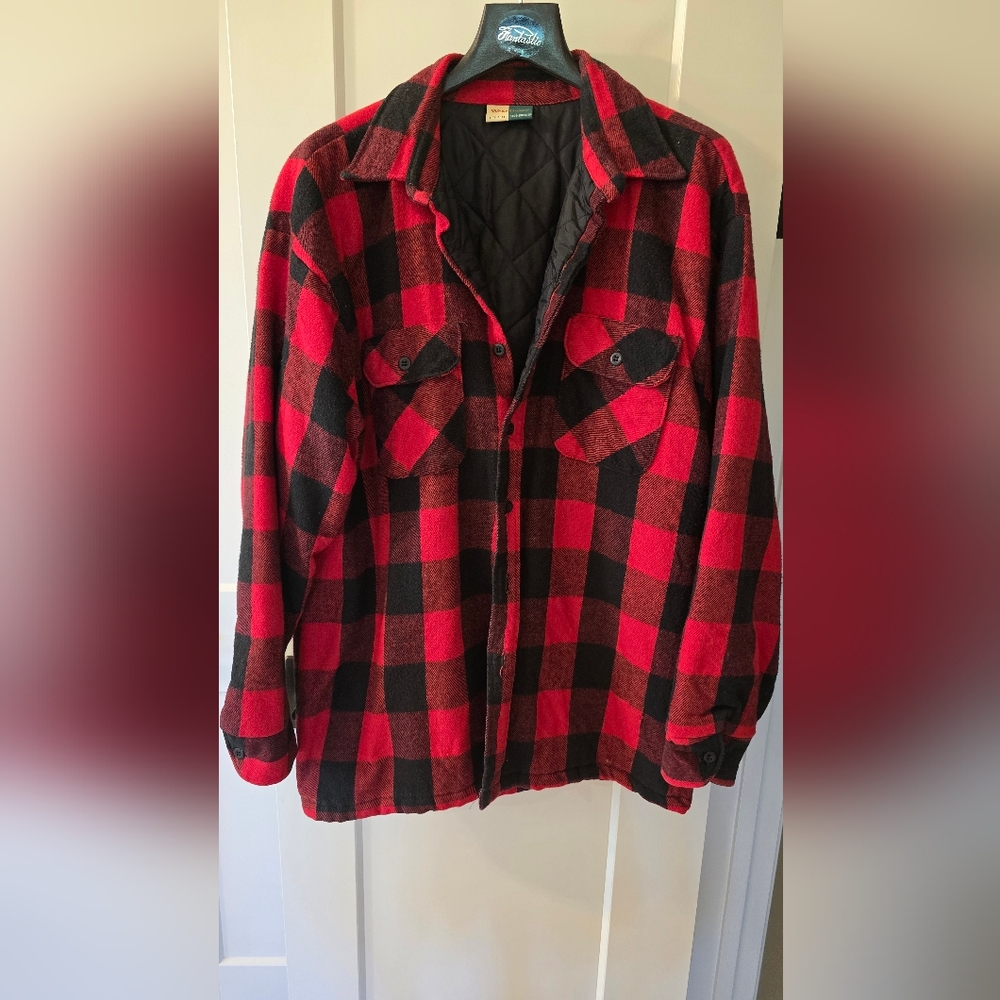 WearGuard Red and Black Checkered Lined Jacket Heavy Xl